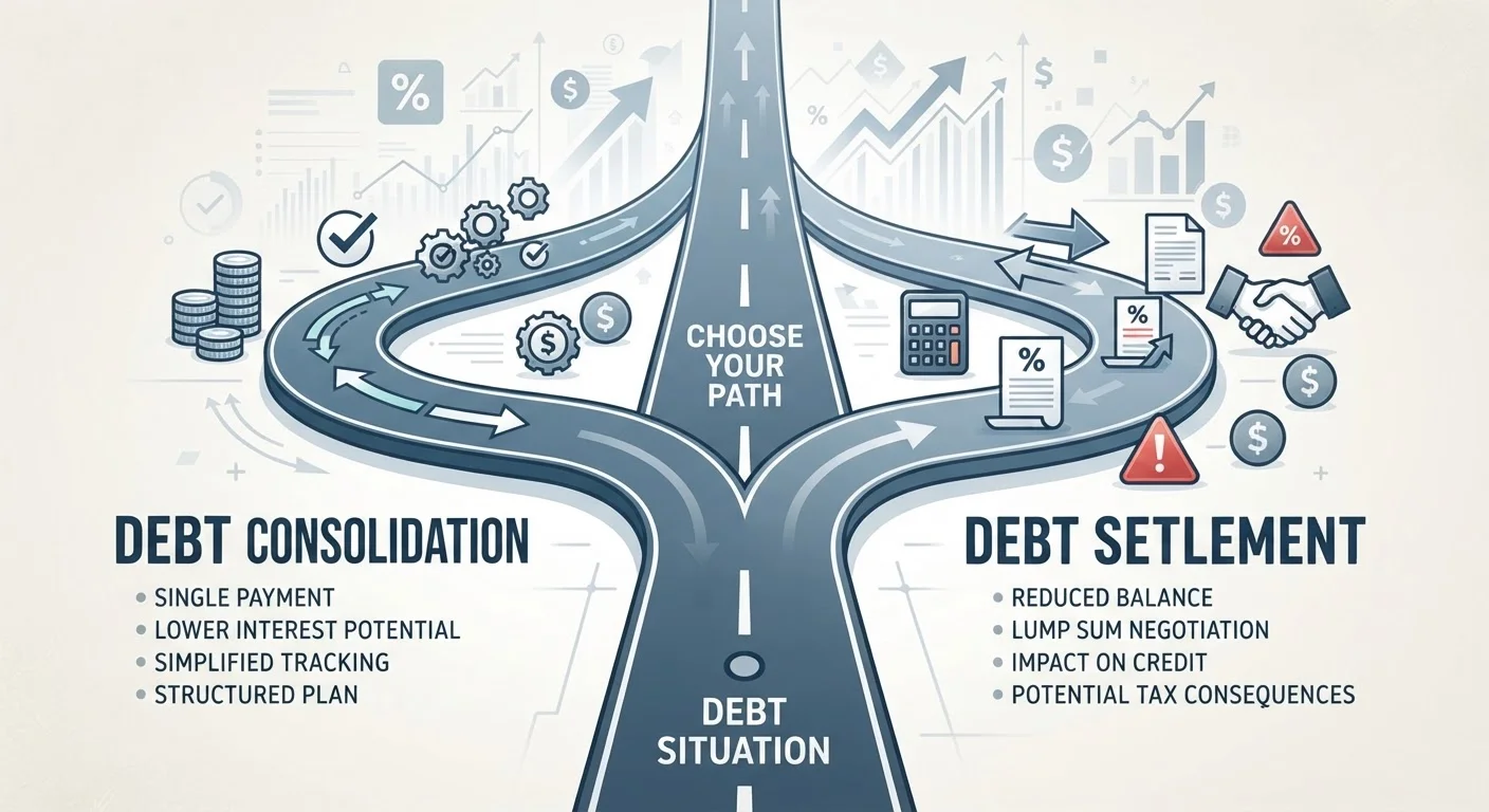 Debt Consolidation vs. Debt Settlement: Understanding the Difference
