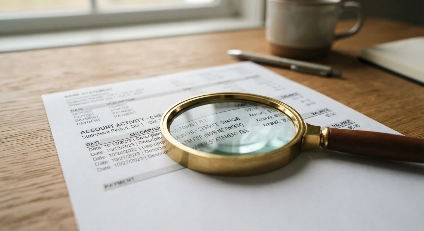 Every Fee That Can Appear on a Bank Statement, Defined