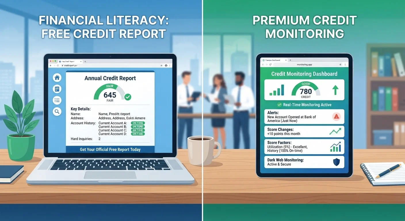 Free vs. Paid Credit Report Access: What You Actually Get With Each