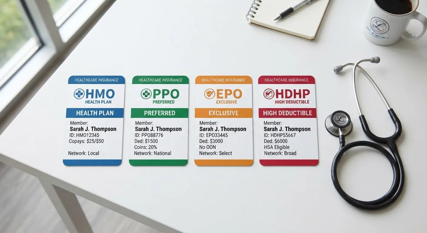 Health Insurance Plan Types Compared: HMO, PPO, EPO, and HDHP