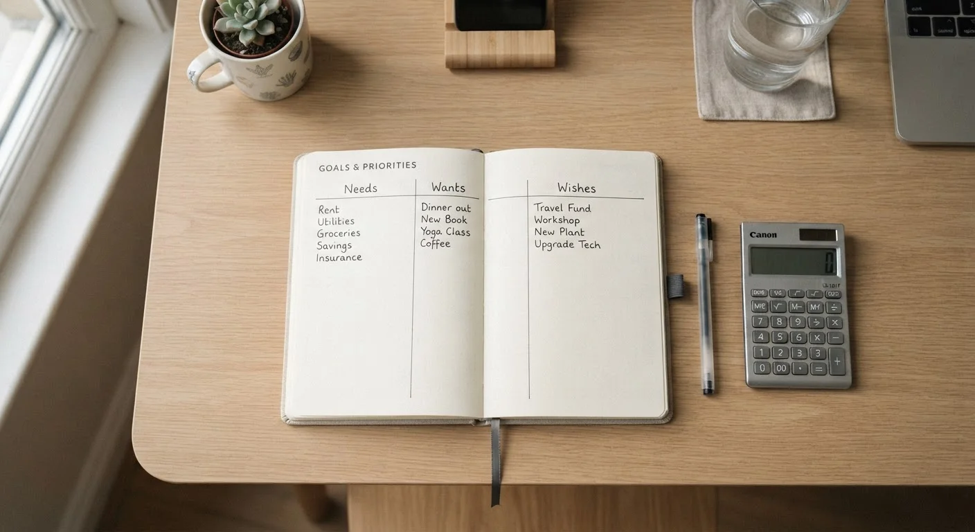 Needs, Wants, and Wishes: A Framework for Ranking Financial Priorities