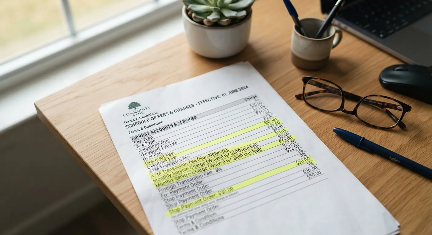 Reading the Fee Schedule: The One Document Most Account Holders Never Open