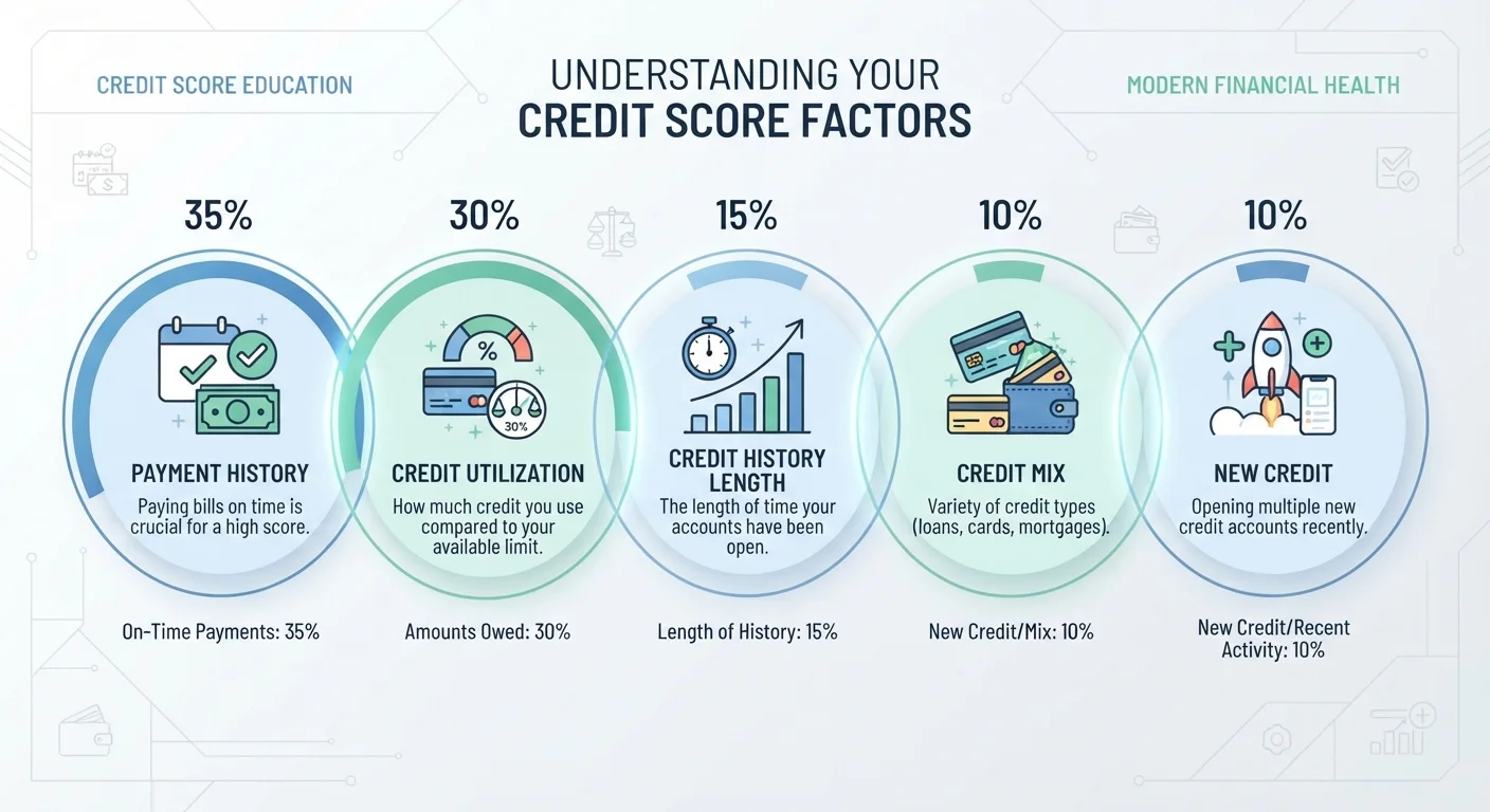 The Five Factors Behind Every Credit Score